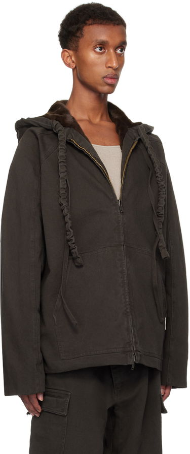 Jacka Ottolinger Ottolinger Furry Reversible Denim Jacket Brun | 1090601521, 1