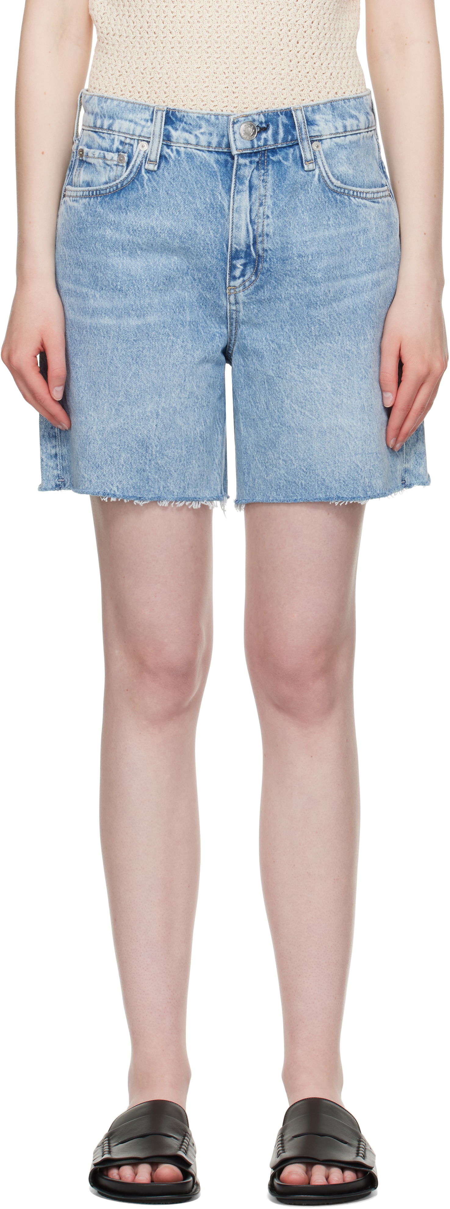 Shorts rag & bone Rag & Bone Kaia Denim Shorts Blå | WDD25P9001RGMA, 0