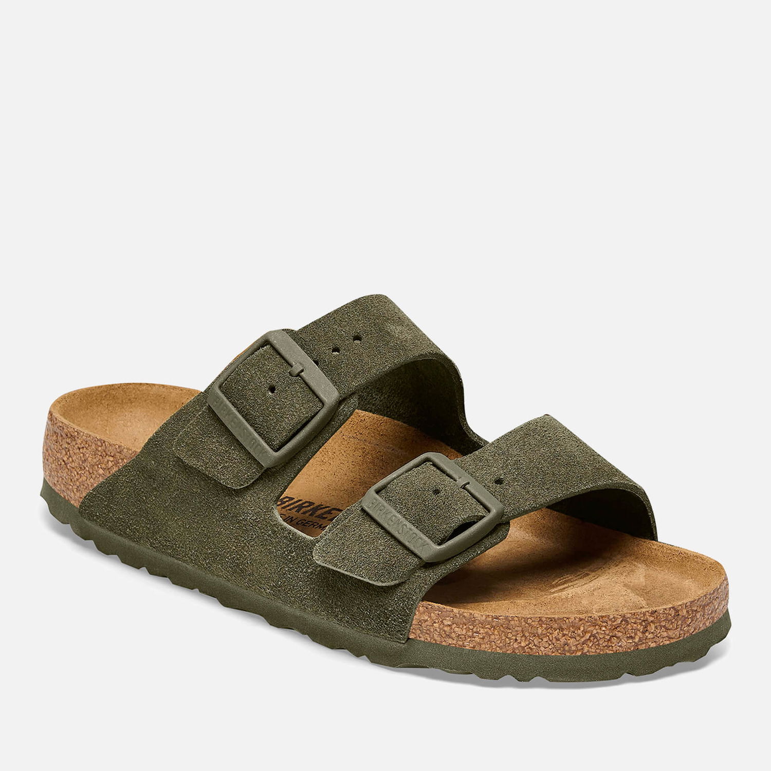 Sneakers och skor Birkenstock Arizona Slim-Fit Suede Double Strap Sandals Grön | 1025720, 0