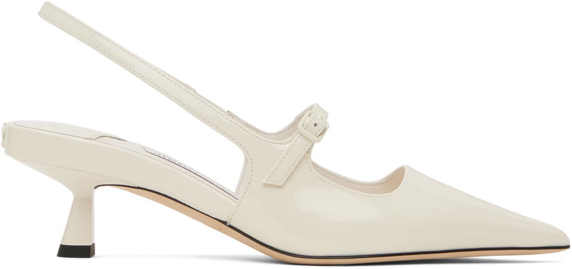 Sneakers och skor Jimmy Choo Jimmy Choo Didi 45 Slingback Pumps Vit | DIDI 45
