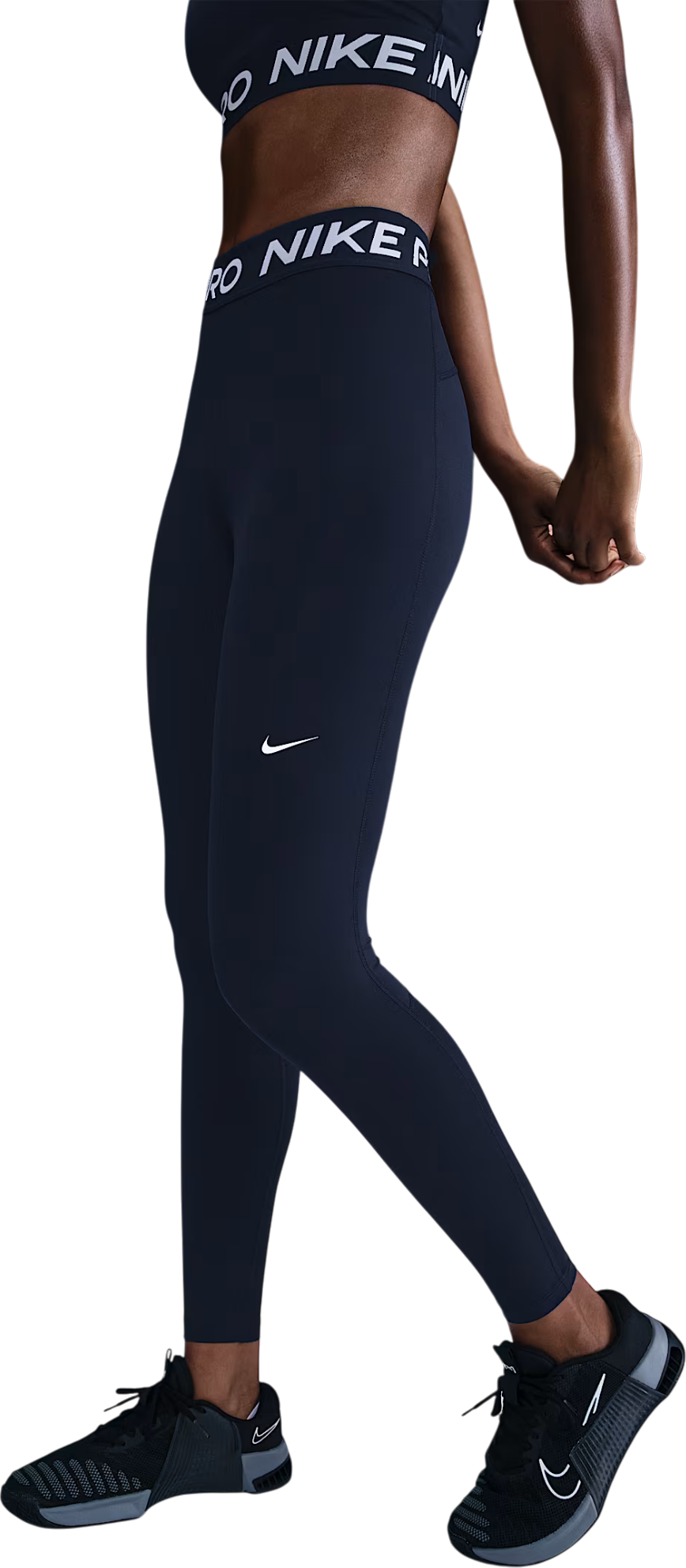 Damasker Nike Pro Mid Rise Leggings Mörkblå | cz9779-410, 0