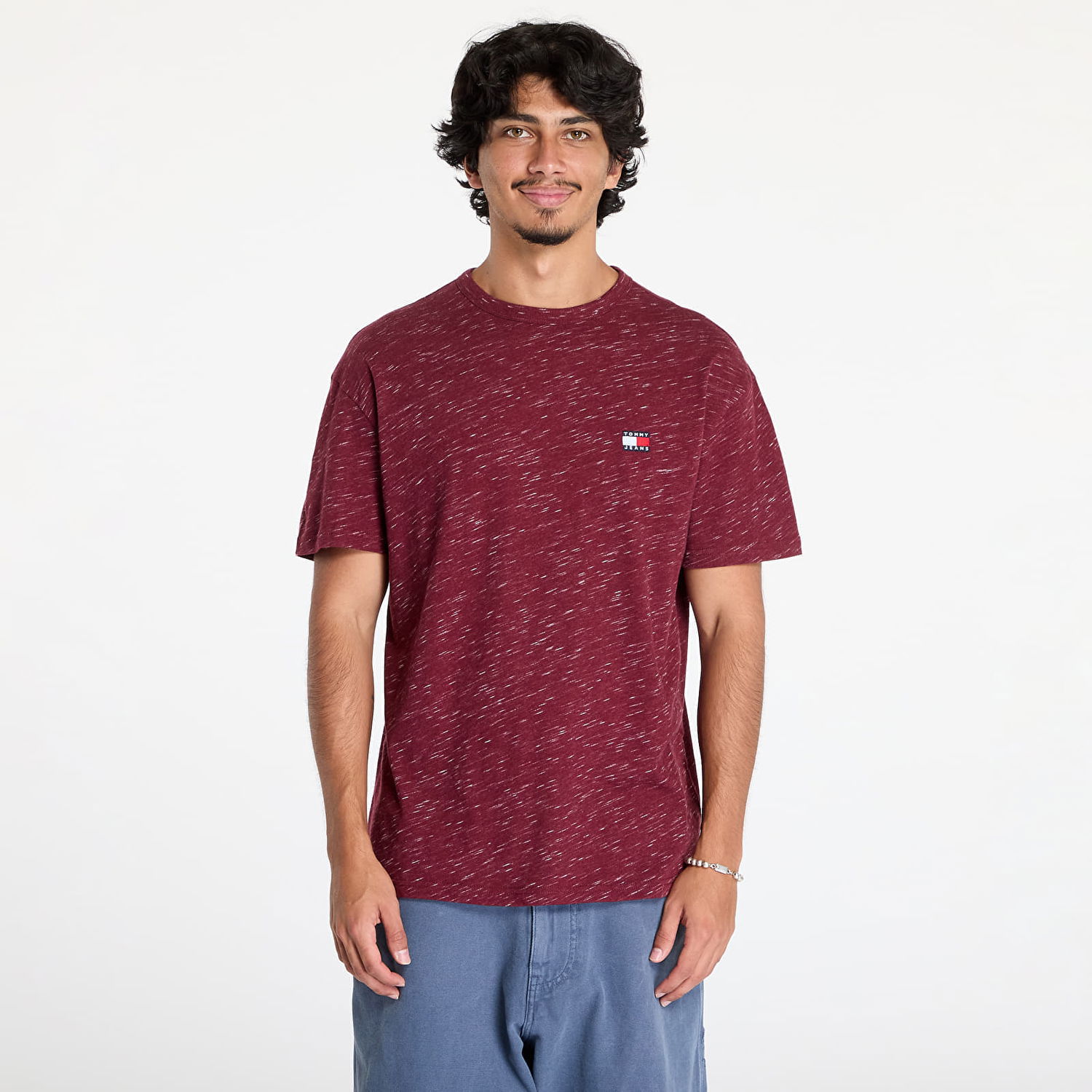 T-shirt Tommy Hilfiger Regular Badge Tee Deep Rouge Bourgogne | DM0DM19736 VLP, 0