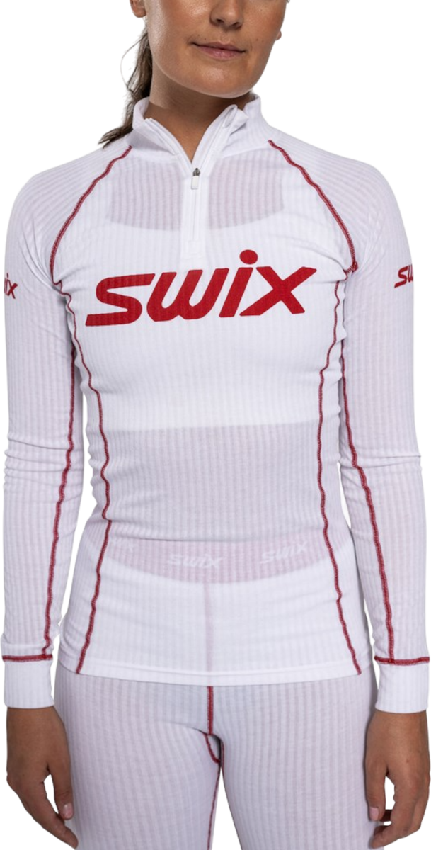 T-shirt SWIX SWIX RaceX Classic Half Zip Top Vit | 10111-23-00036