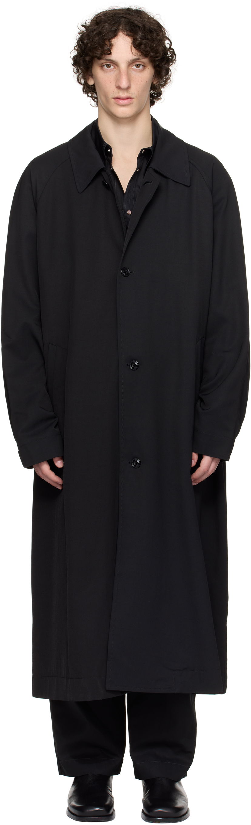 Rockar LEMAIRE Lemaire Half Coat Svart | CO1097 LF1362