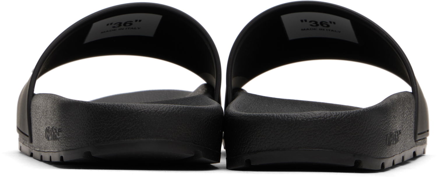 Sneakers och skor Off-White Black Bookish Pool Slides Svart | OWIU001C99MAT0011001, 1