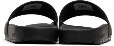 Sneakers och skor Off-White Black Bookish Pool Slides Svart | OWIU001C99MAT0011001, 1