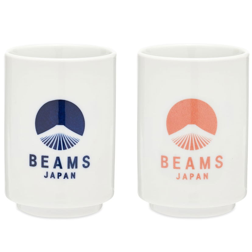Heminredning BEAMS BEAMS JAPAN Logo Ceramic Cup Set Vit | 56710389950