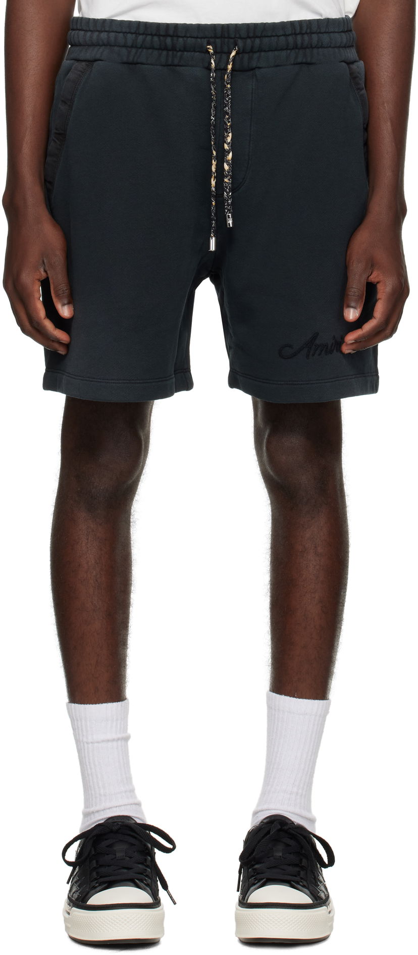 Shorts AMIRI AMIRI Bleach Bandana Shorts Svart | AMJYSH1044