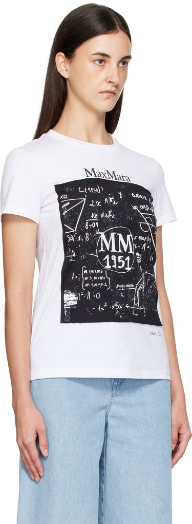 T-shirt Max Mara Max Mara Colibri Graphic T-Shirt Vit | 2511941062600, 1