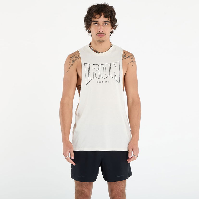 Linne Under Armour Project Rock Graphic Training Tank Beige | 6006257-279