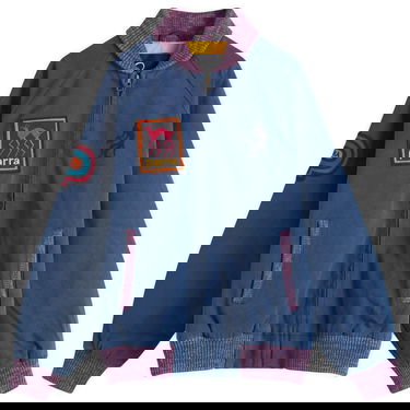 Bomberjacka By Parra Parra Skull Stalker Varsity Jacket, Size Large Blå | 53145-BLU, 0