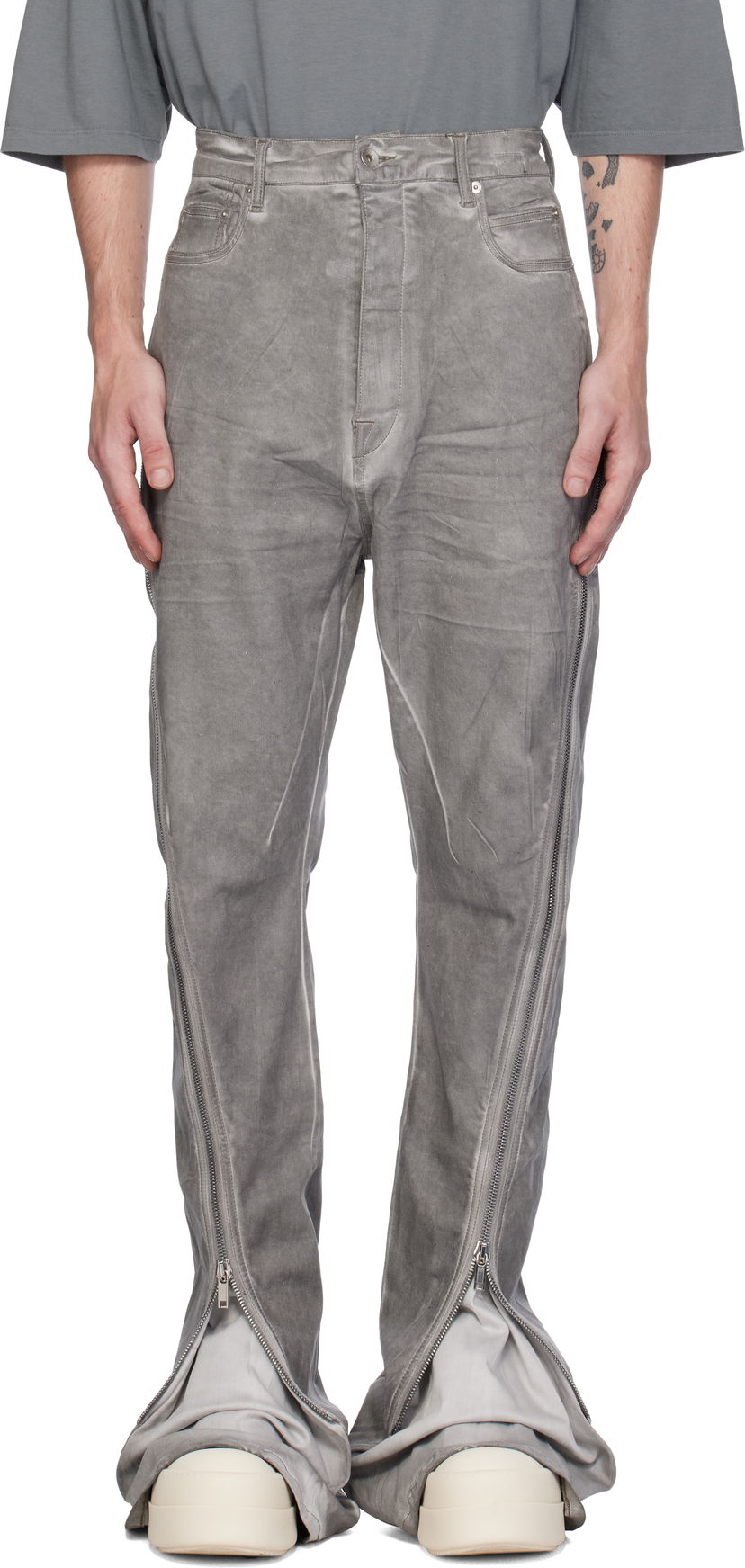 Jeans Rick Owens Porterville Bolan Banana Jeans Grå | DU02D2363 HSCF