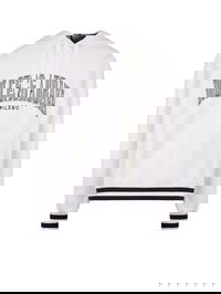 Man Cotton Maxi Logo Patch Sweatshirt White