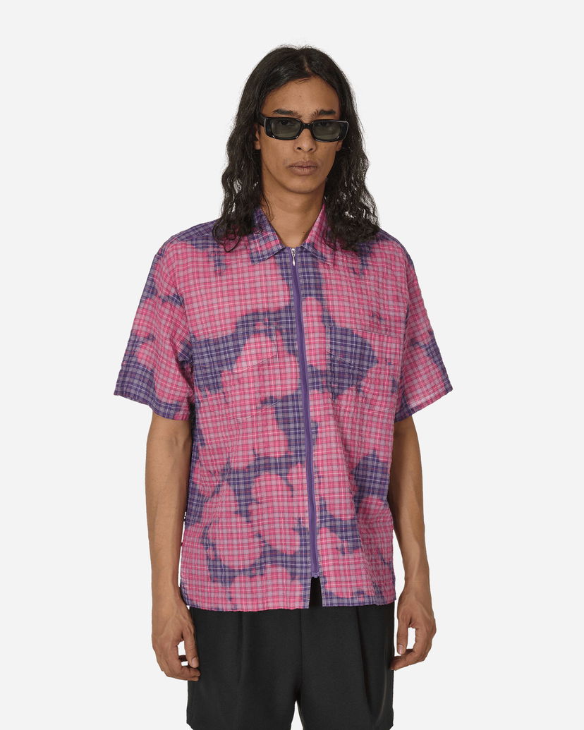 Skjorta Stockholm (Surfboard) Club Bleached Zip Shirt Purple Purpur | U4000011 1