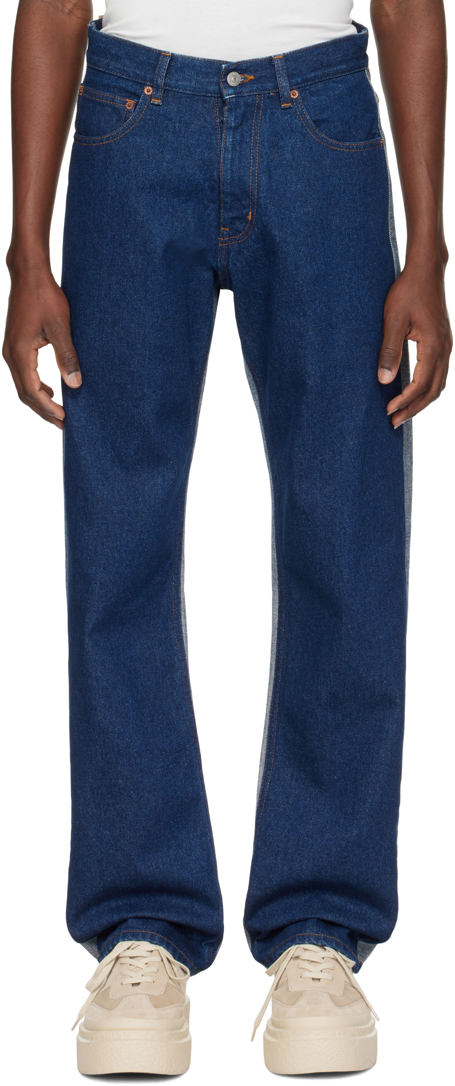 Jeans Maison Margiela MM6 Maison Margiela Five Pocket Jeans Blå | SH0LA0016 M30018, 0