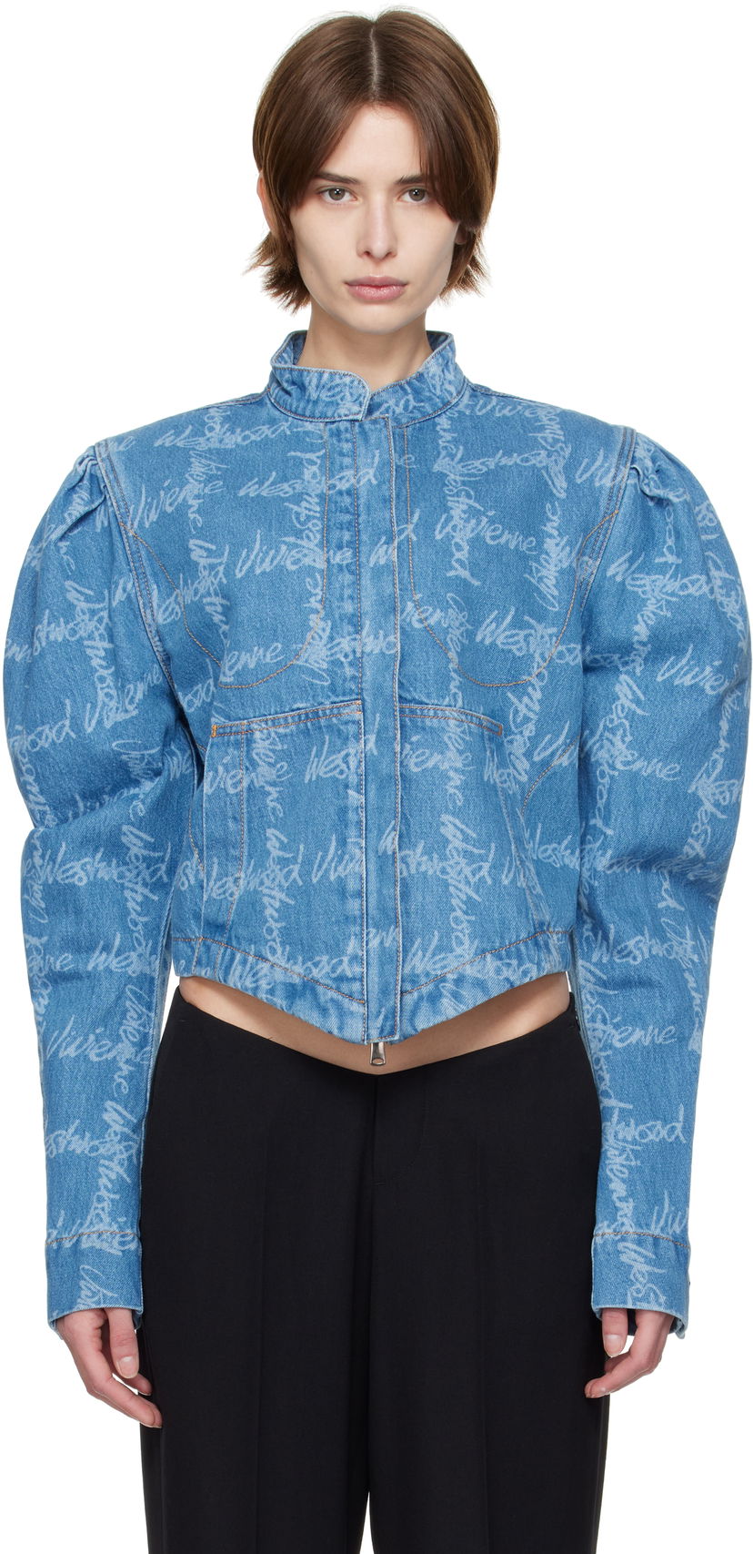 Jacka Vivienne Westwood Vivienne Westwood Filli Denim Jacket Blå | 1901001F-W014I-