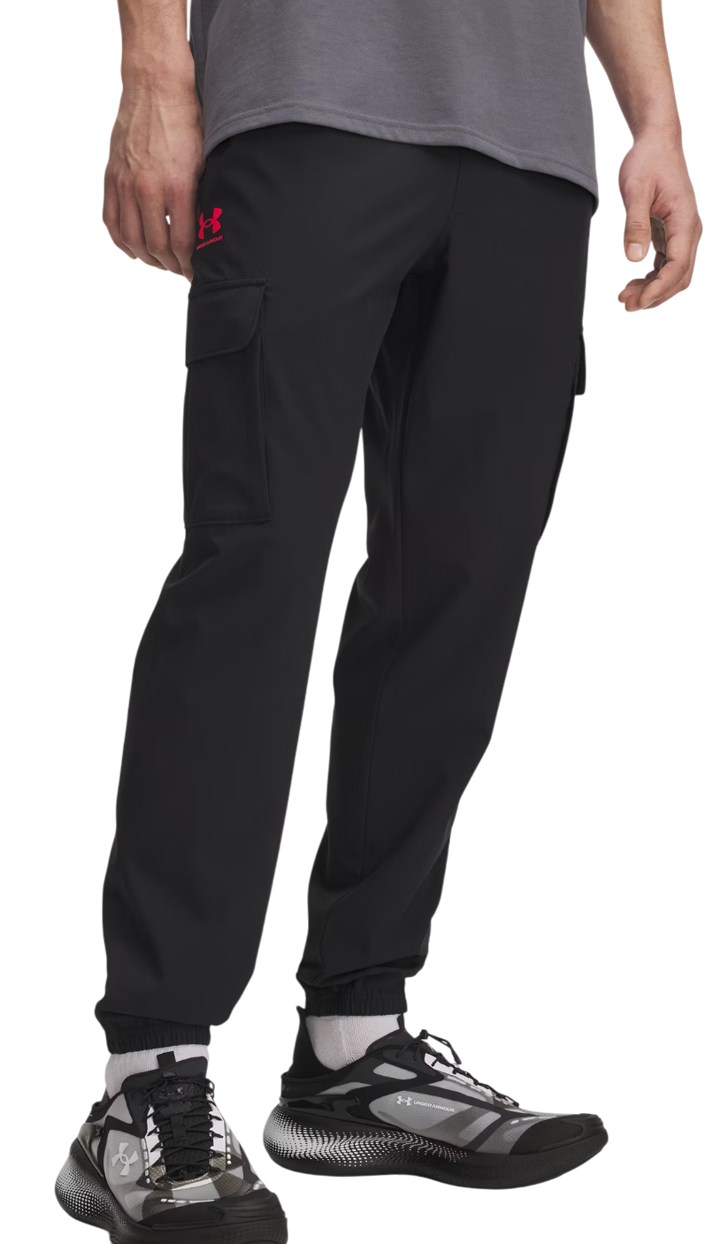 Cargo byxor Under Armour Under Armour UA Vibe Woven Cargo Pants Svart | 1386558-002, 0