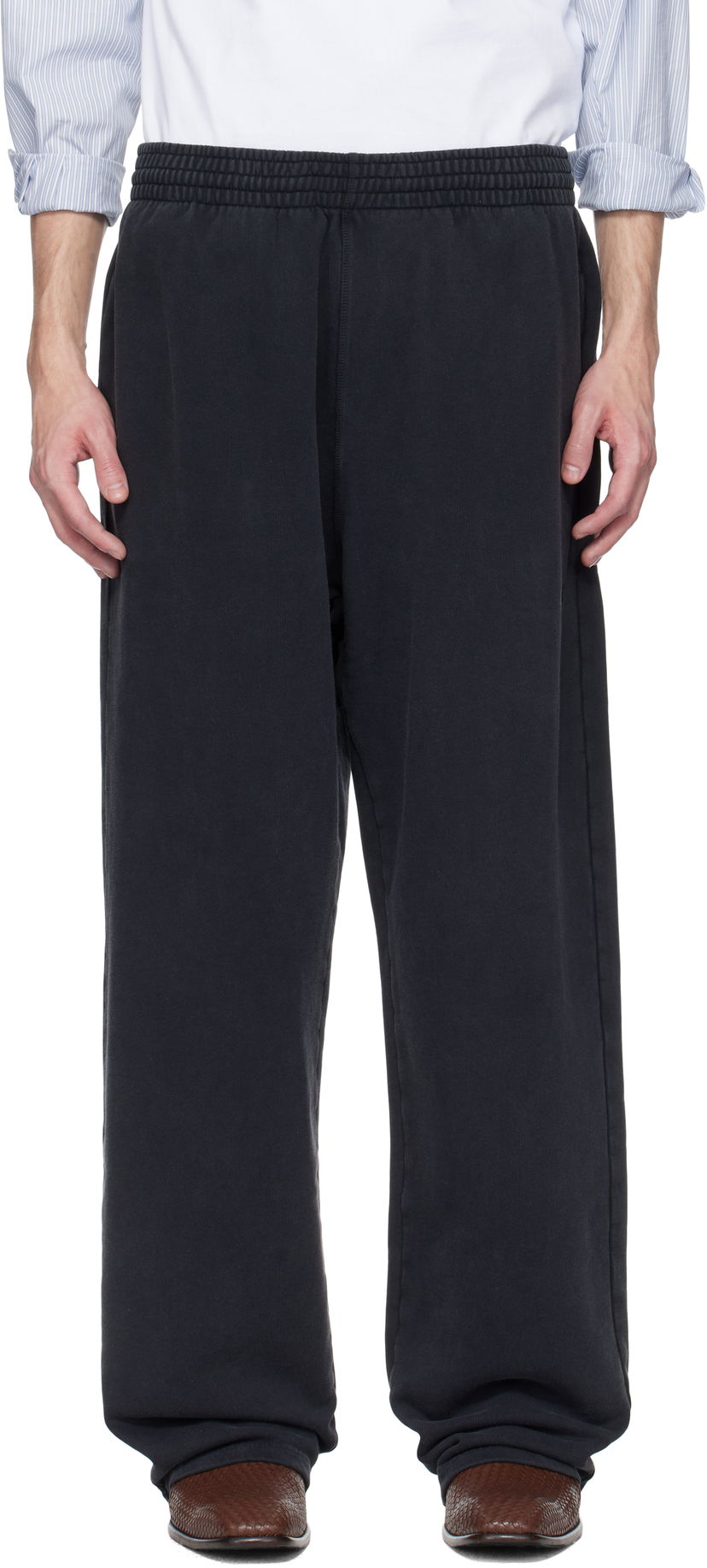 Träningsbyxor Martine Rose Martine Rose Wide-Leg Sweatpants Svart | 606JS02002C