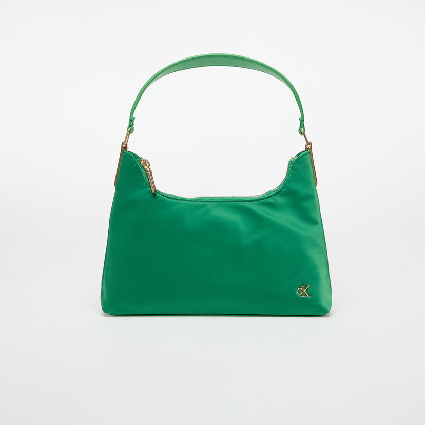 Handväska CALVIN KLEIN Calvin Klein Jeans Satin Nylon Small Shoulder Bag Grön | LV04K3219G 0K6