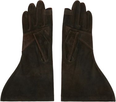 Handskar Rick Owens Concordians Gleam Suede Long Gloves Brun | RR02E1452 LCSI, 1