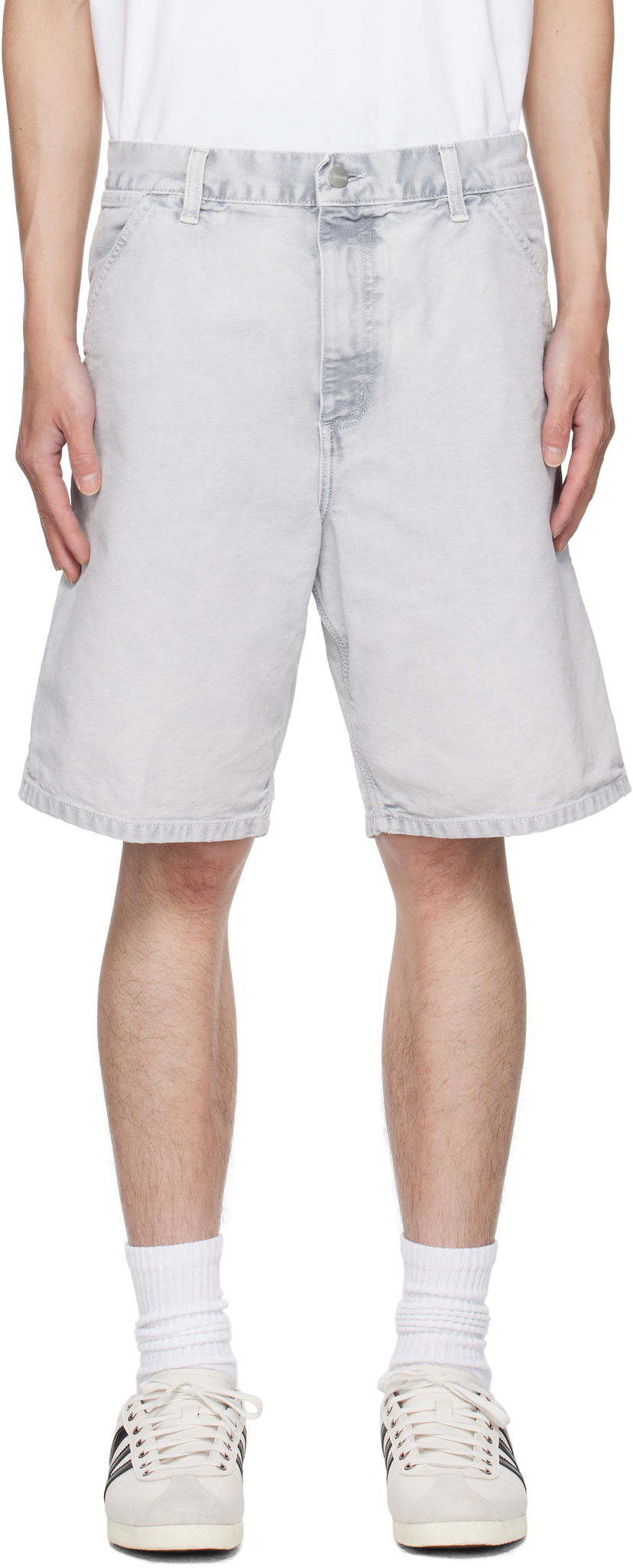 Shorts Carhartt WIP Carhartt WIP Single Knee Shorts Grå | I035558