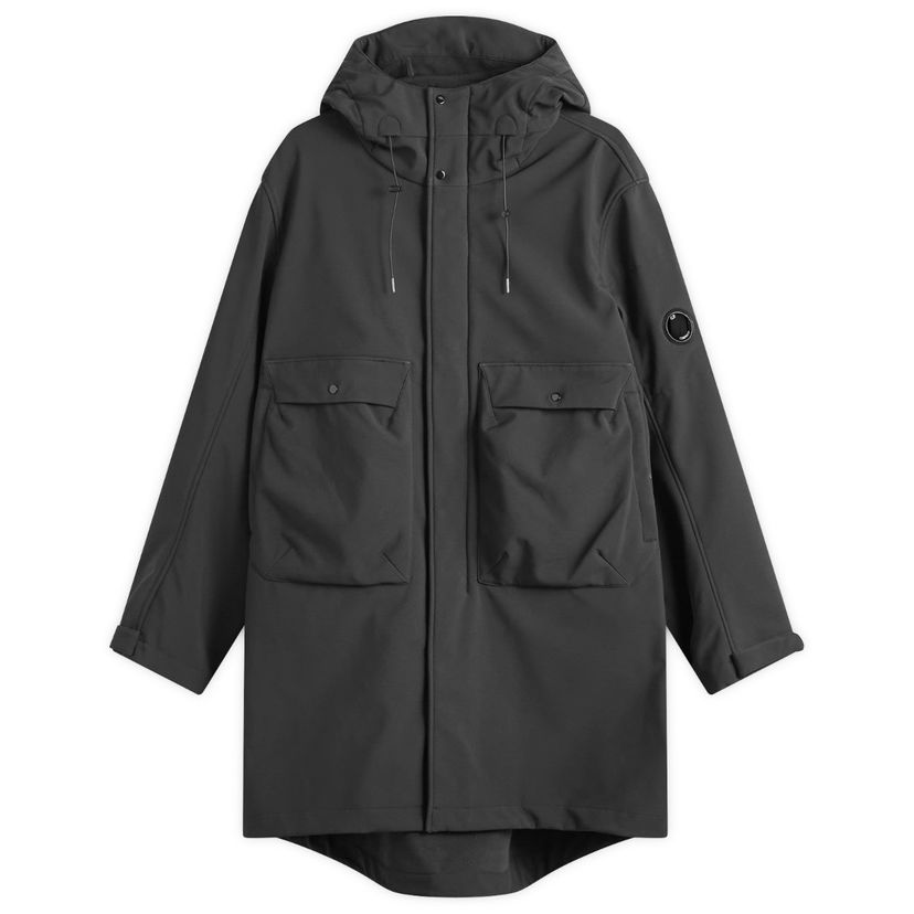 Parkas C.P. Company Hooded Shell Parka Jacket Svart | CMOW008A-006097A-999
