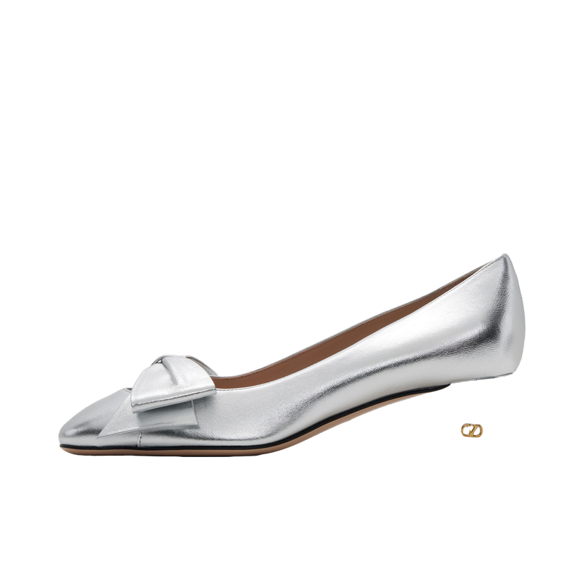 Sneakers och skor Valentino Valentino Garavani Bowow Kitten Heels Metallisk | 6W2S0LB5KDR