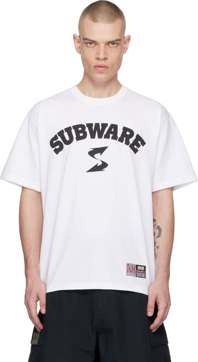 T-shirt Neighborhood White Subware Edition T-Shirt Vit | 242PC49N-ST03