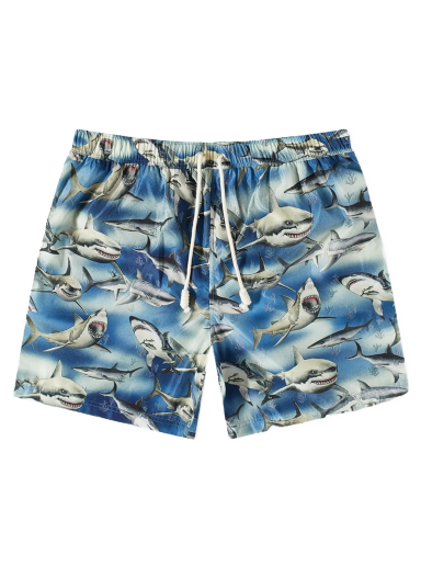 Badkläder Palm Angels Shark Swim Short Flerfärgad | PMFD002S23FAB0064510
