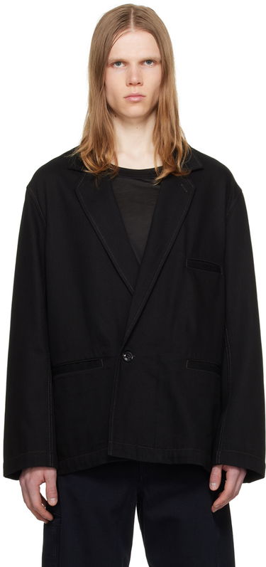 Rockar LEMAIRE Double-Breasted Blazer Svart | JA1038 LD1004, 0