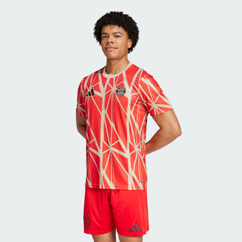 Jersey adidas Performance FC Bayern Prematch Jersey Röd | JD8335