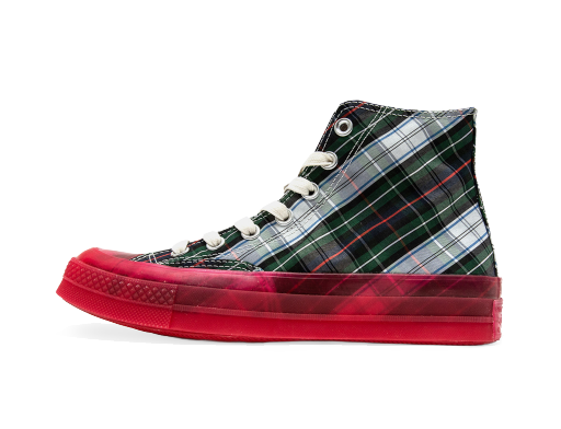 Livsstil Converse Chuck Taylor All-Star 70 Hi "Plaid Translucent Midsole Red" Flerfärgad | 163324C