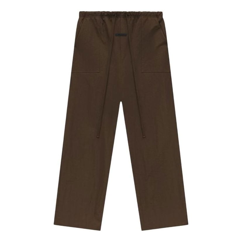 Byxor Fear of God Fear of God Essentials SS25 Textured Nylon Utility Pants Brun | 130HO244805F