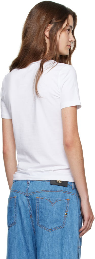 T-shirt Versace Versace Jeans Couture Jersey Stretch T-Shirt Vit | E79HAHT01_ECJ03T, 2