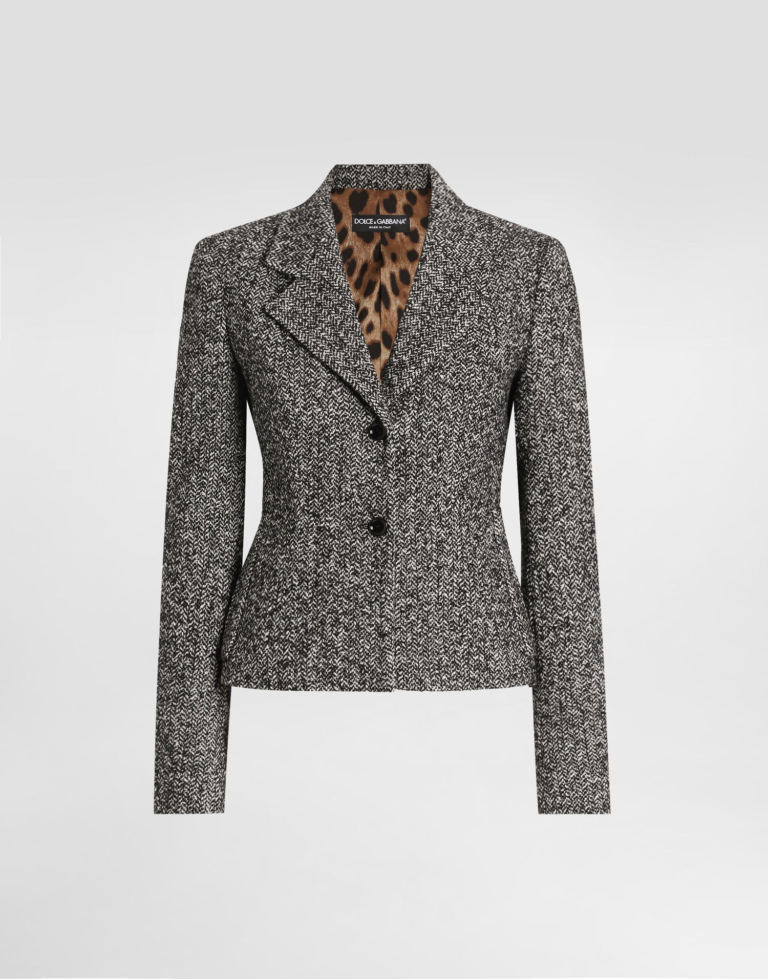 Jacka Dolce & Gabbana Dolce & Gabbana Single-breasted Chevron Jacket Flerfärgad | F27FPTFCZAES8030, 0