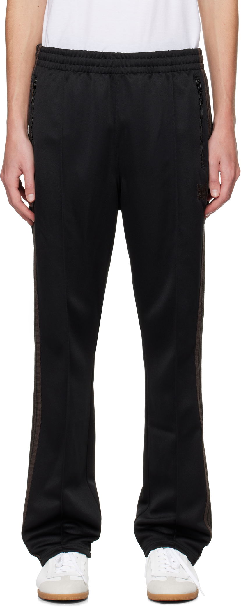 Träningsbyxor Needles Narrow Track Pants Svart | PU274