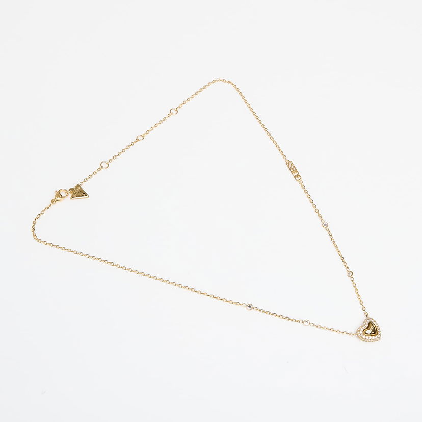 Halsband GUESS Beloved Universal Heart Pendant Necklace Gul | JUBN05018JWYG-GOLD