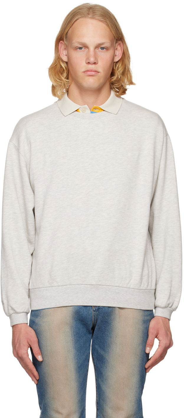 Sweatshirt ERL Crewneck Sweatshirt Grå | ERL05T020