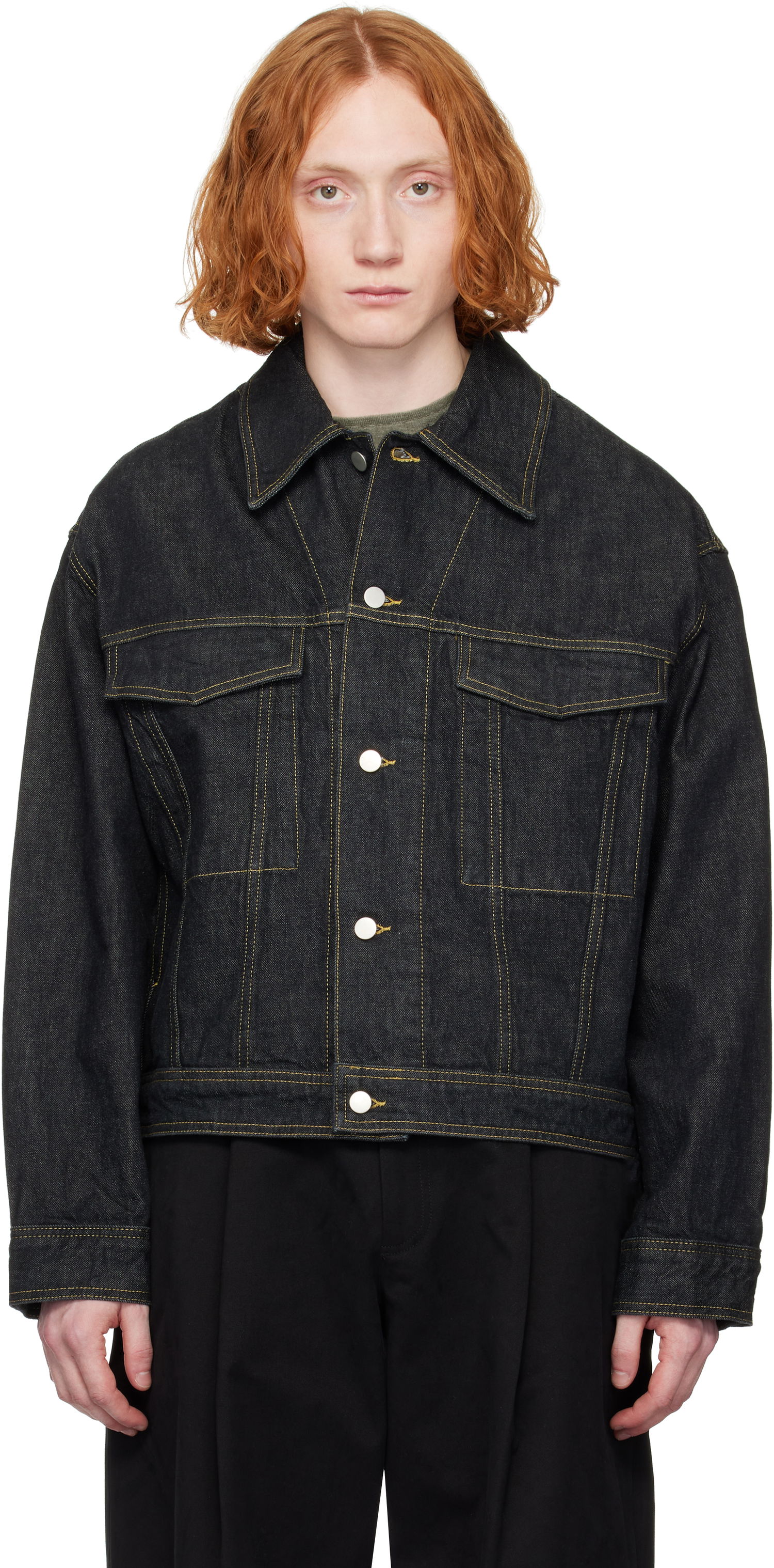 Jacka Studio Nicholson Studio Nicholson Stein Denim Jacket Blå | STEIN SNM - 1299, 0