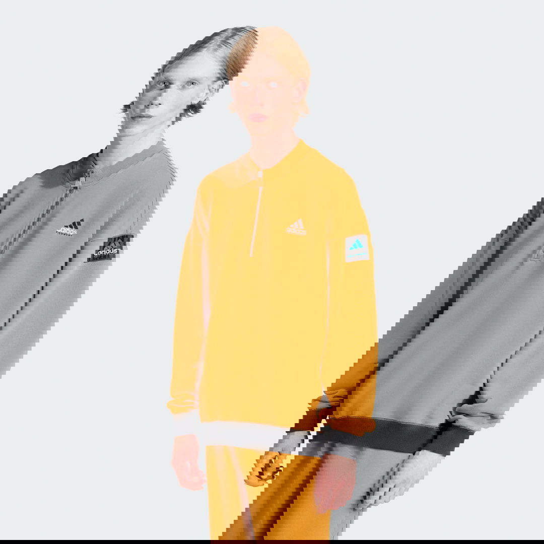 Sweatshirt adidas Performance Equipment Blocked Half-Zip Sweatshirt Gul | JX1466, 0