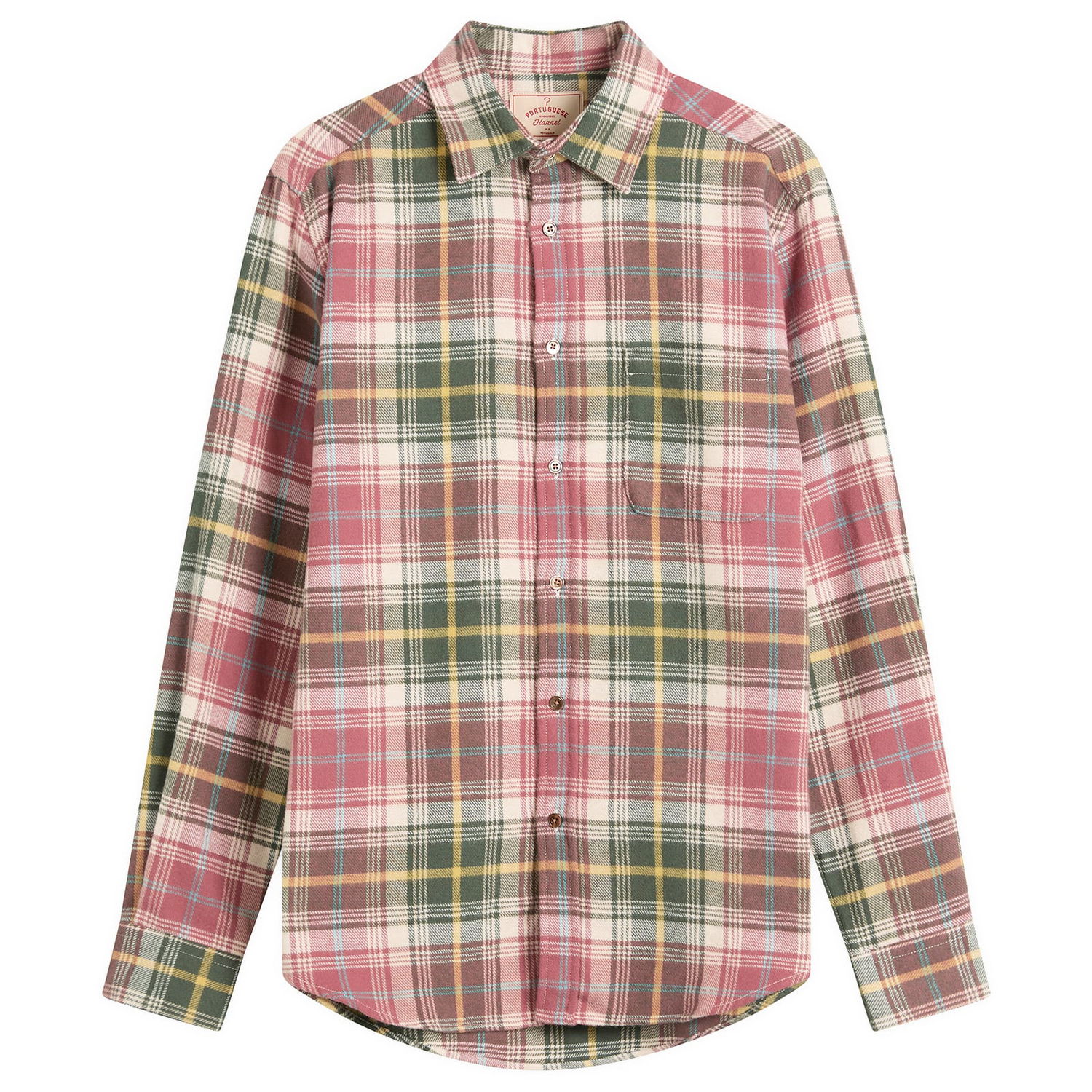 Skjorta Portuguese Flannel Alpi Check Flannel Shirt Flerfärgad | AW25004-RGC, 0