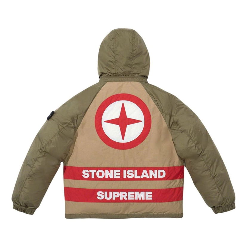 Pufferjacka Supreme Reversible Down Puffer Jacket Grön | SUP-FW23-166