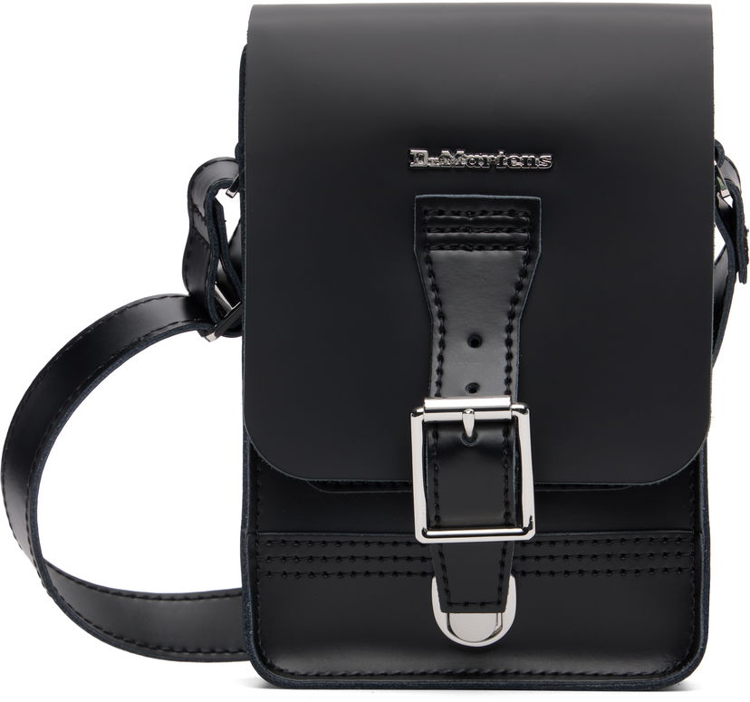 Axelväska Dr. Martens Leather Vertical Crossbody Bag Dr. Martens Svart | AD055001