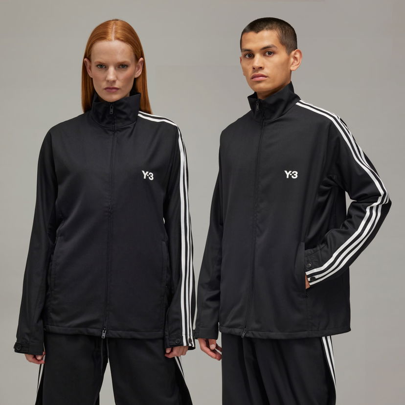 Vindjacka Y-3 Y-3 Refined Wool 3-Stripes Svart | IW7462