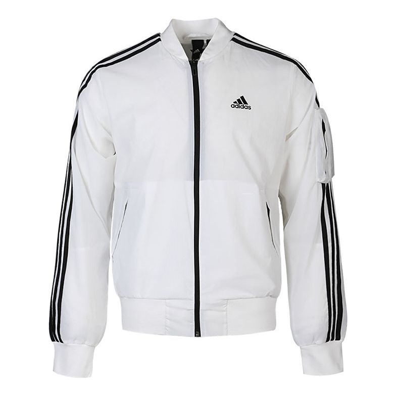 Bomberjacka adidas Originals 3-Stripes Bomber Jacket Vit | GH4803
