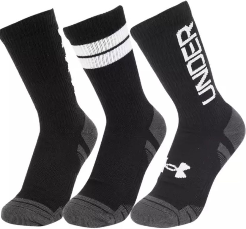 Strumpor Under Armour 3-pack Tech Crew Socks Svart | 1379515-002