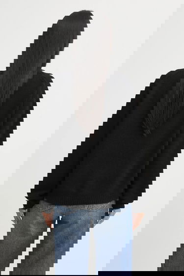 Sweater MAISON KITSUNÉ Dressed Fox Intarsia Wool Sweater Svart | PW00812KH0002, 2