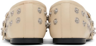 Sneakers och skor Stella McCartney Stella McCartney Ryder Popper-Studded Ballerina Flats Beige | 810473W1G90, 1
