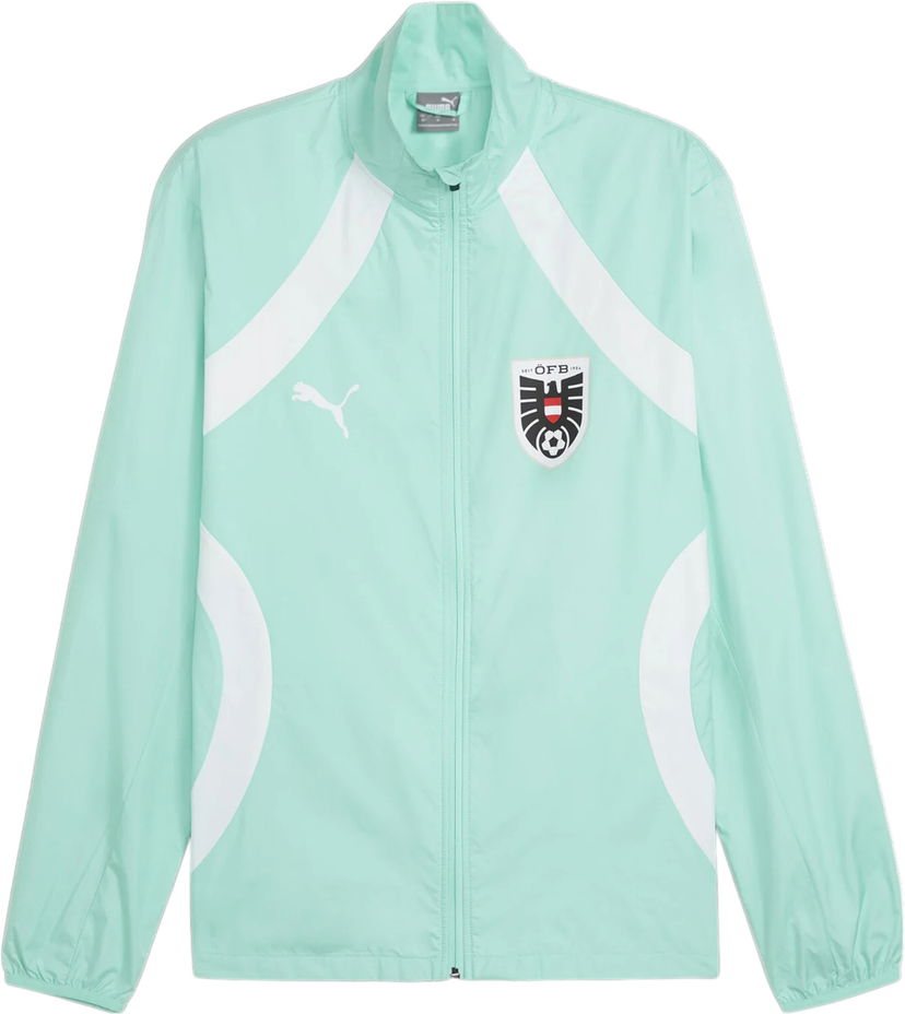 Jacka Puma Austria Pre-match Woven Football Jacket Turkos | 774172-07