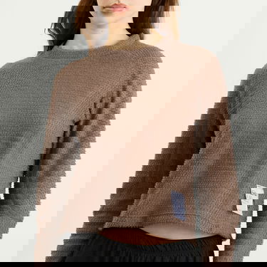 Sweatshirt Satisfy GhostFleece AD Long T-Shirt Brun | 21020-FA, 5